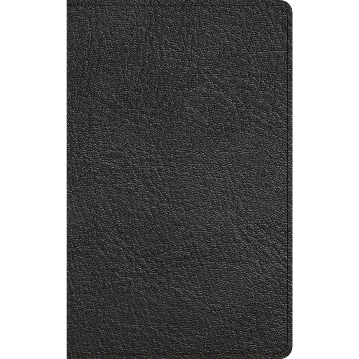 NASB Single-Column Personal Size Bible, Holman Handcrafted Collection, Black Premium Goatskin