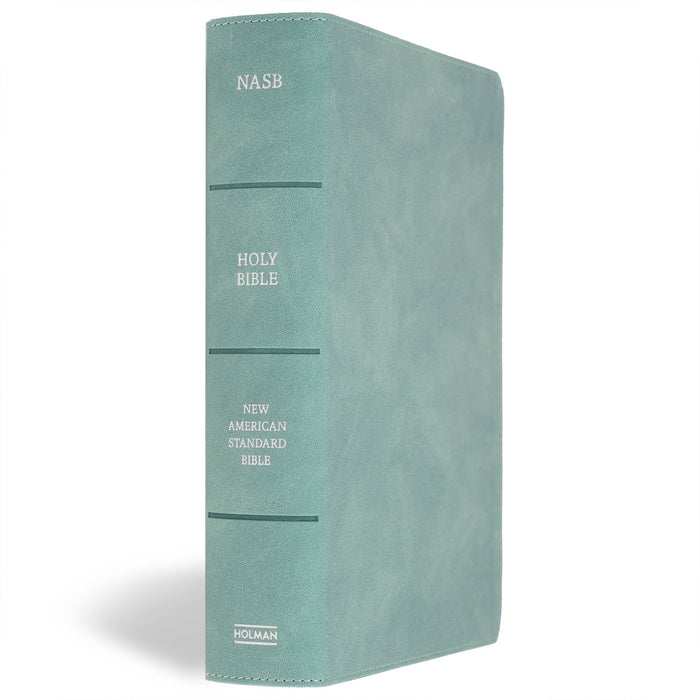 NASB Notetaking Bible, Large Print Edition, Earthen Teal SuedeSoft LeatherTouch