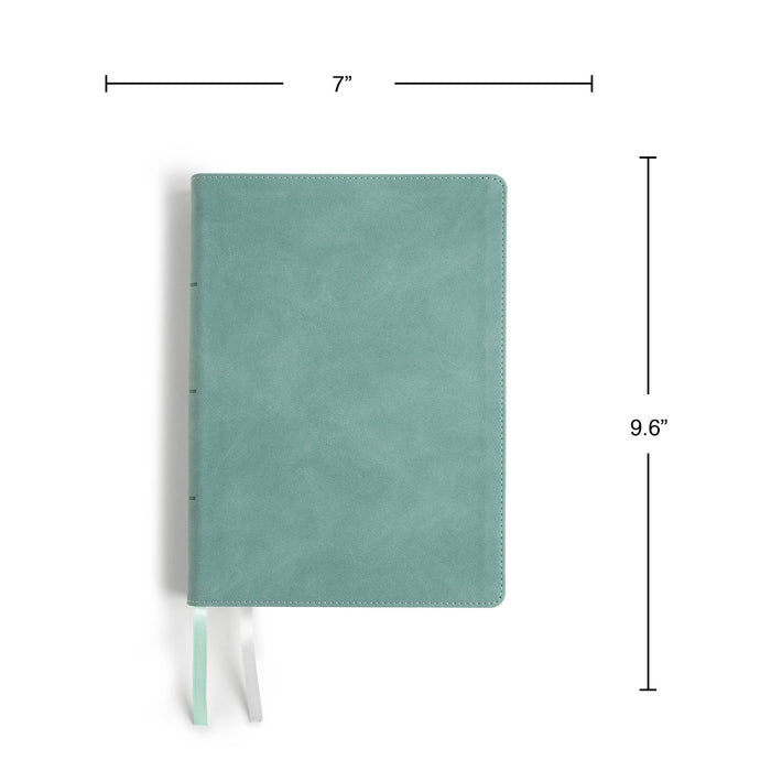 NASB Notetaking Bible, Large Print Edition, Earthen Teal SuedeSoft LeatherTouch