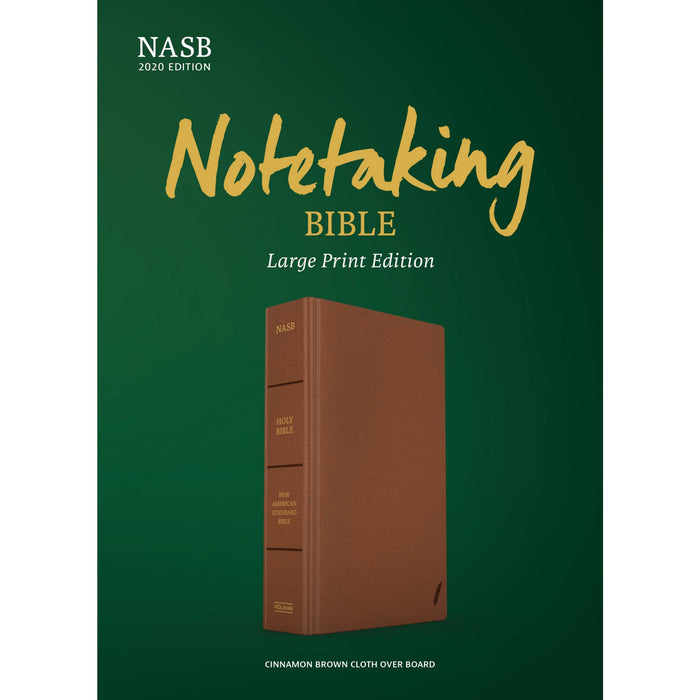 NASB Notetaking Bible, Large Print Edition, Cinnamon Brown Cloth Over Board