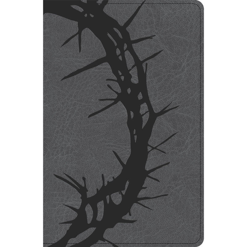 NASB Large Print Personal Size Reference Bible, Charcoal LeatherTouch