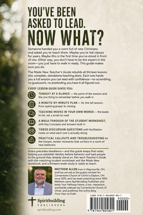 Made New: Brought From Death to Life - Teacher's Guide