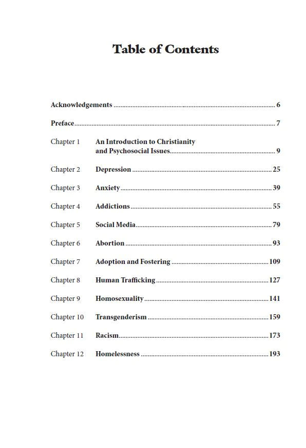 Behold the Pit: Christianity and Psychosocial Issues