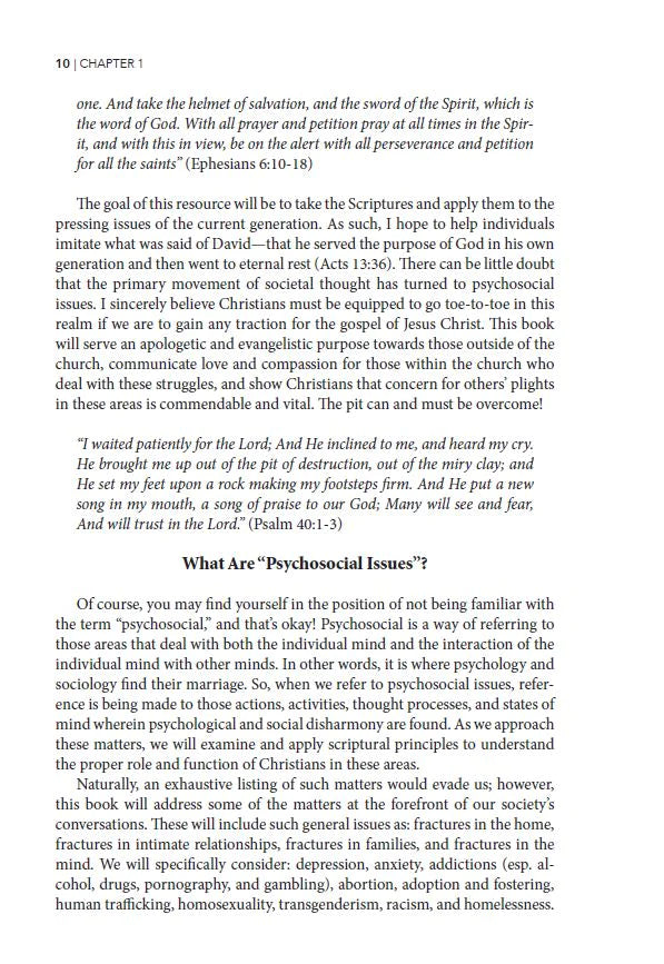 Behold the Pit: Christianity and Psychosocial Issues