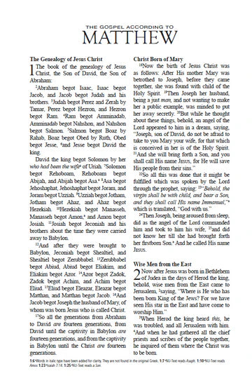 Defending the Faith Bible Personal Carry Edition (Genuine Leather)