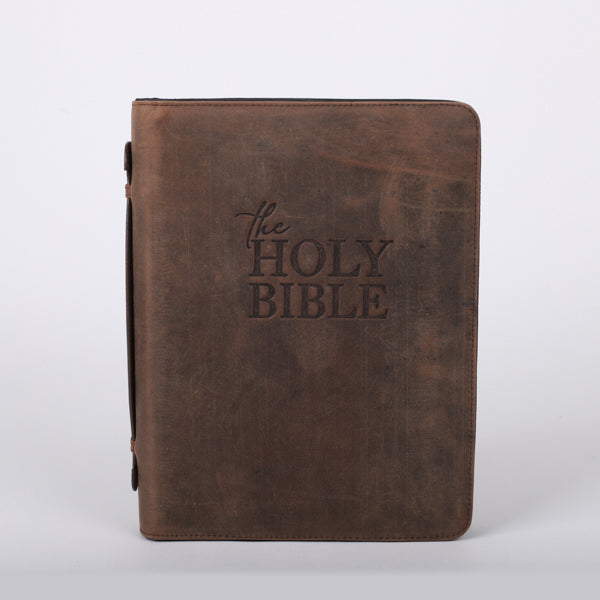 Bible Cover – Buffalo Leather – Size L