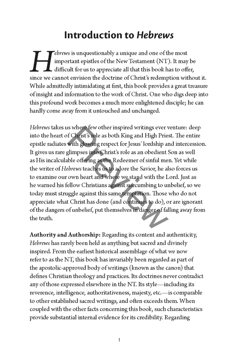 Hebrews: Quick Study Commentary by Chad Sychtysz: A Clear, Verse-by-Verse Study on the Supremacy of Christ