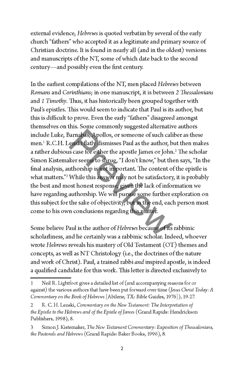 Hebrews: Quick Study Commentary by Chad Sychtysz: A Clear, Verse-by-Verse Study on the Supremacy of Christ