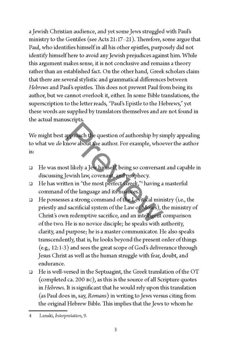 Hebrews: Quick Study Commentary by Chad Sychtysz: A Clear, Verse-by-Verse Study on the Supremacy of Christ