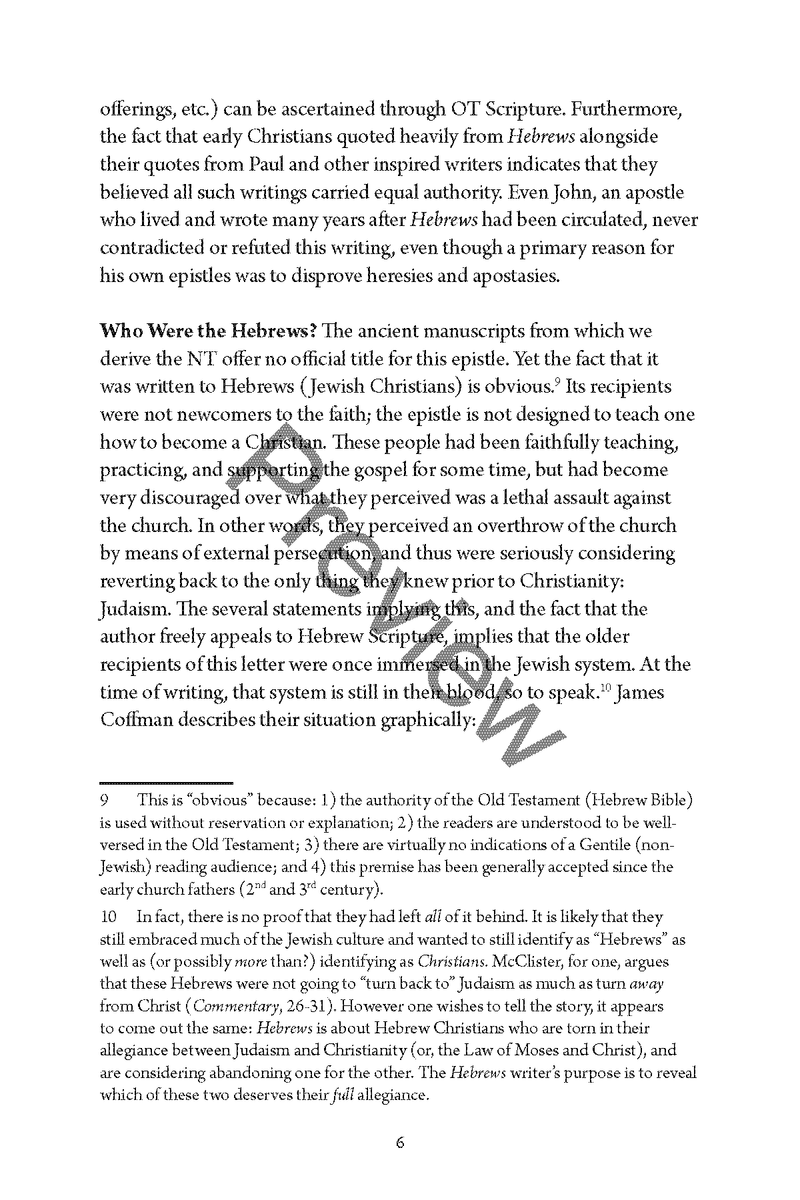 Hebrews: Quick Study Commentary by Chad Sychtysz: A Clear, Verse-by-Verse Study on the Supremacy of Christ