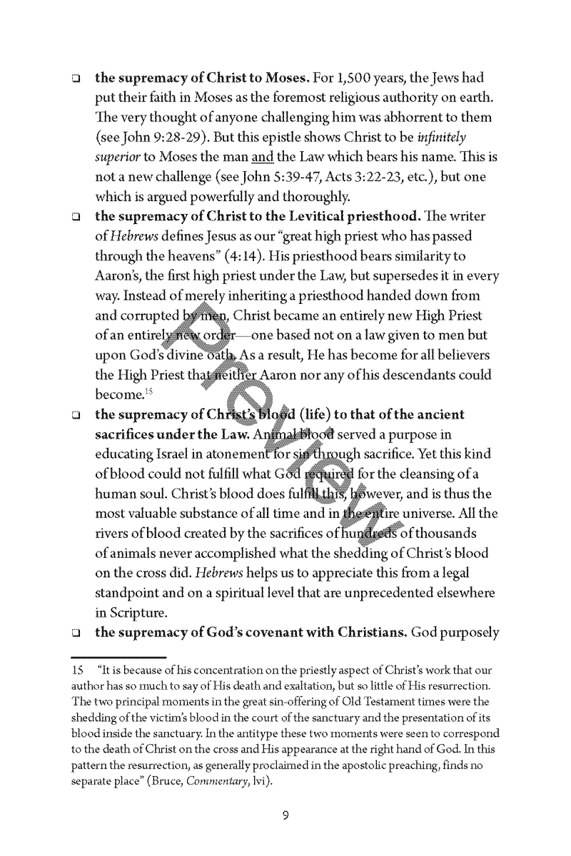 Hebrews: Quick Study Commentary by Chad Sychtysz: A Clear, Verse-by-Verse Study on the Supremacy of Christ