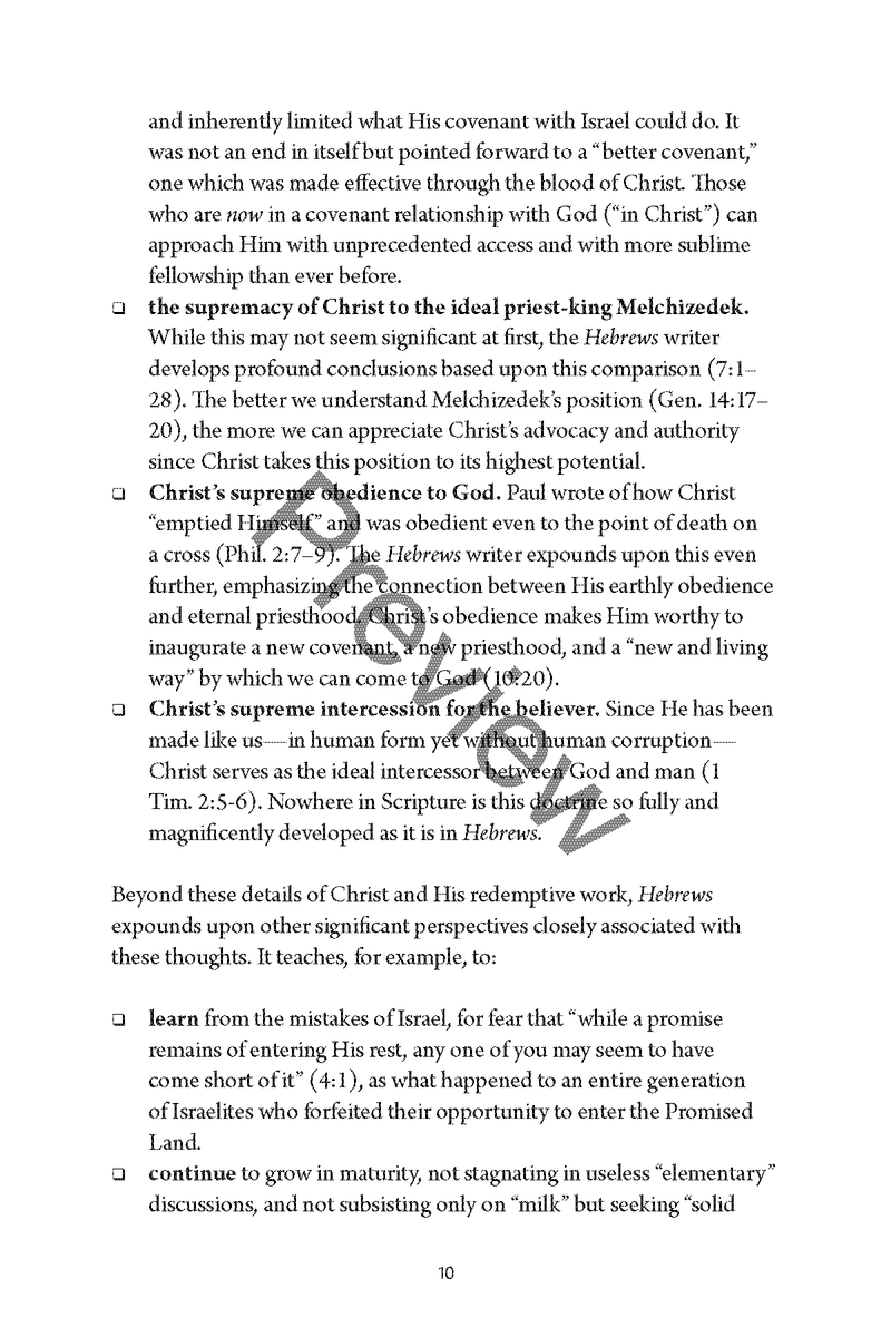 Hebrews: Quick Study Commentary by Chad Sychtysz: A Clear, Verse-by-Verse Study on the Supremacy of Christ