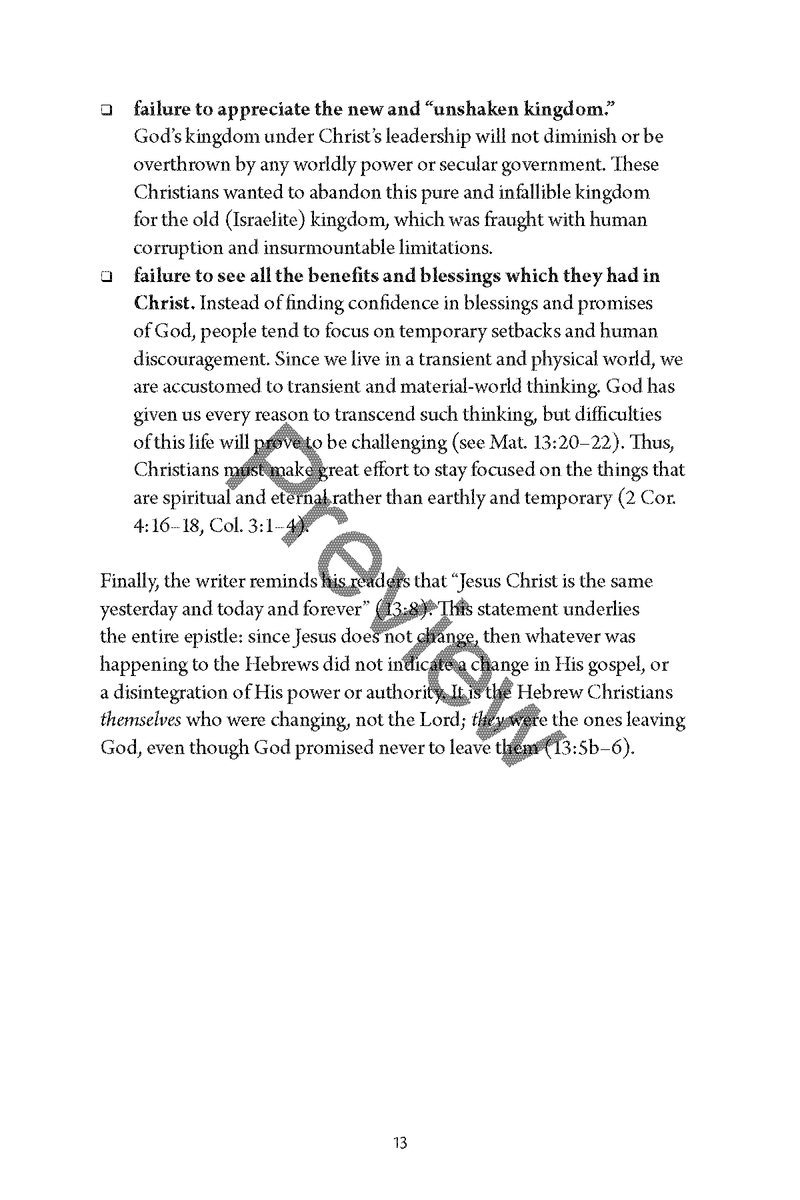 Hebrews: Quick Study Commentary by Chad Sychtysz: A Clear, Verse-by-Verse Study on the Supremacy of Christ