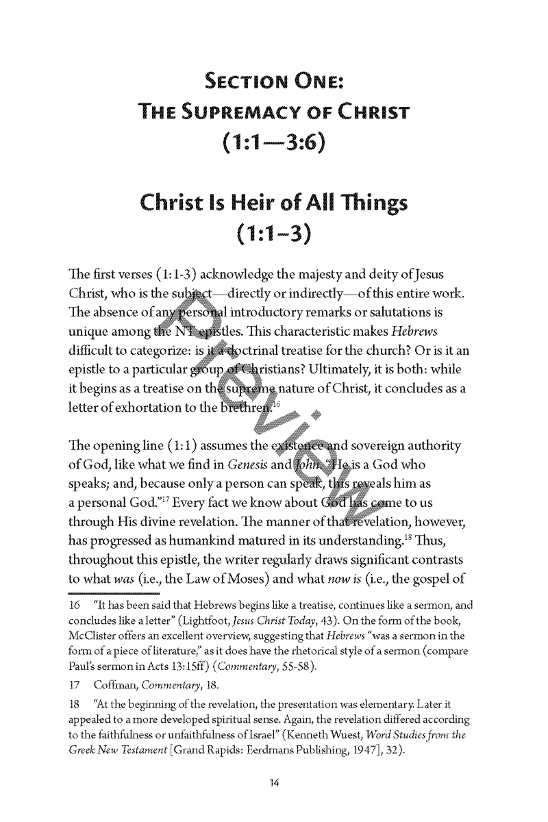 Hebrews: Quick Study Commentary by Chad Sychtysz: A Clear, Verse-by-Verse Study on the Supremacy of Christ