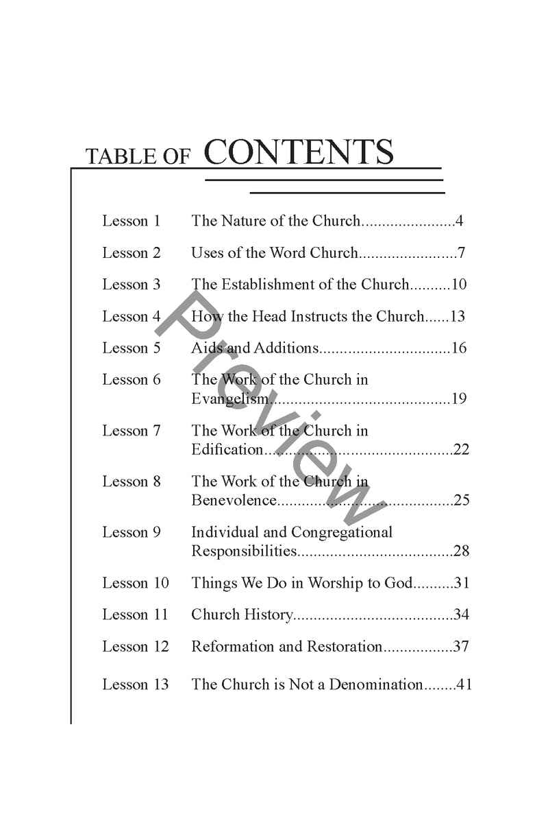 A Study of the New Testament Church