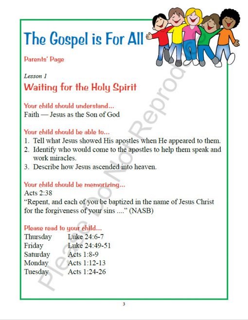 The Gospel is For All - Student Workbook