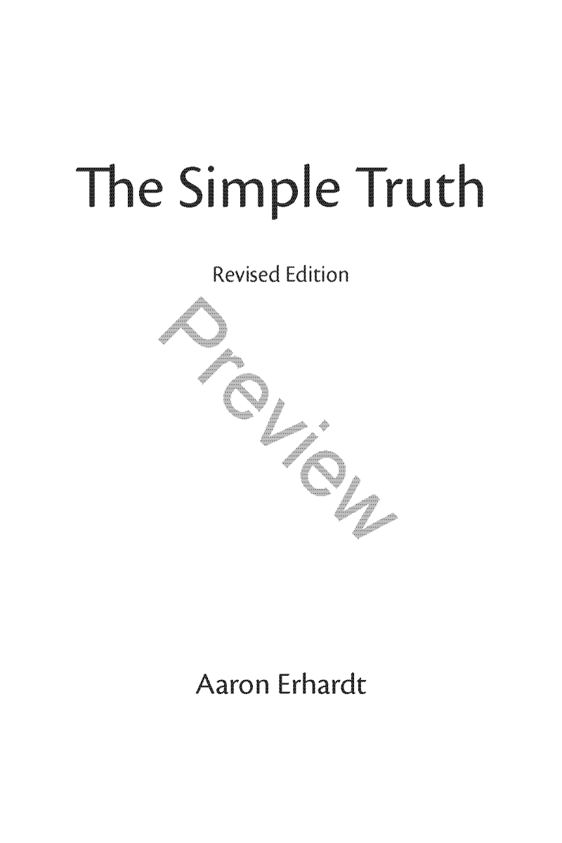 The Simple Truth (Revised) by Aaron Erhardt (Hardcover)