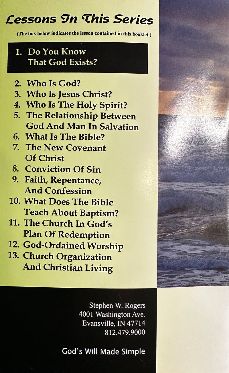 God's Will Made Simple 13 Lesson Personal Bible Study Series + Answer Key