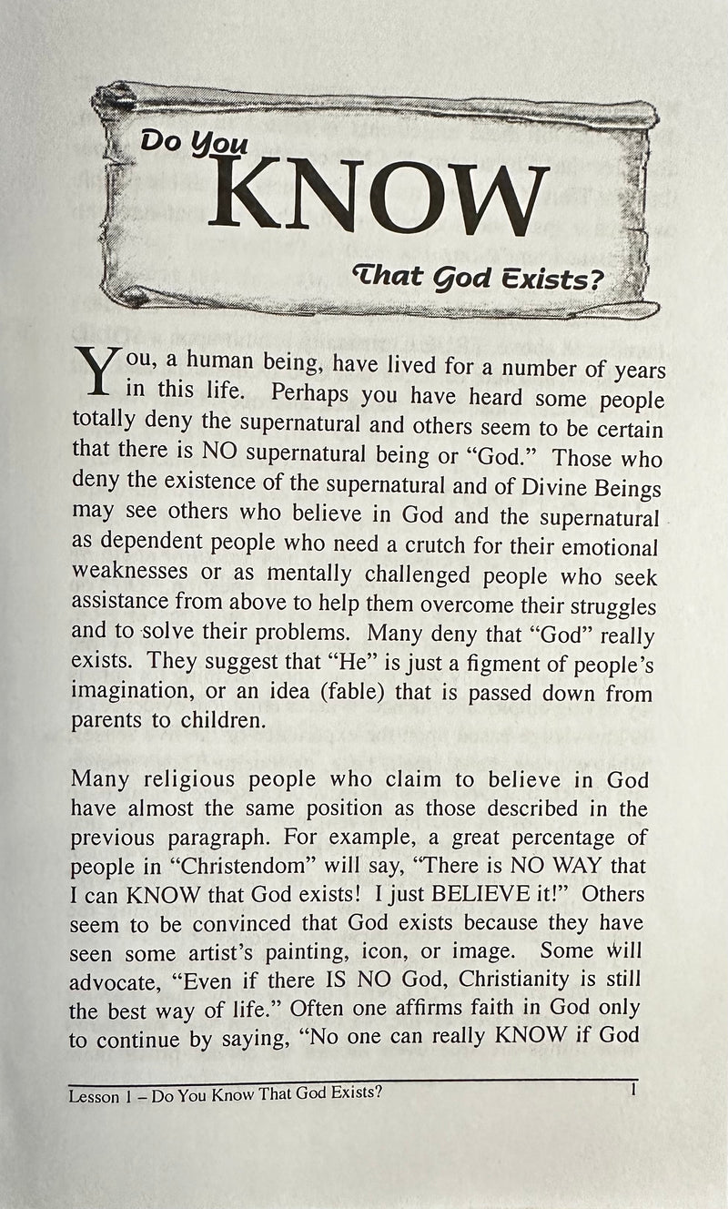 God's Will Made Simple 13 Lesson Personal Bible Study Series + Answer Key