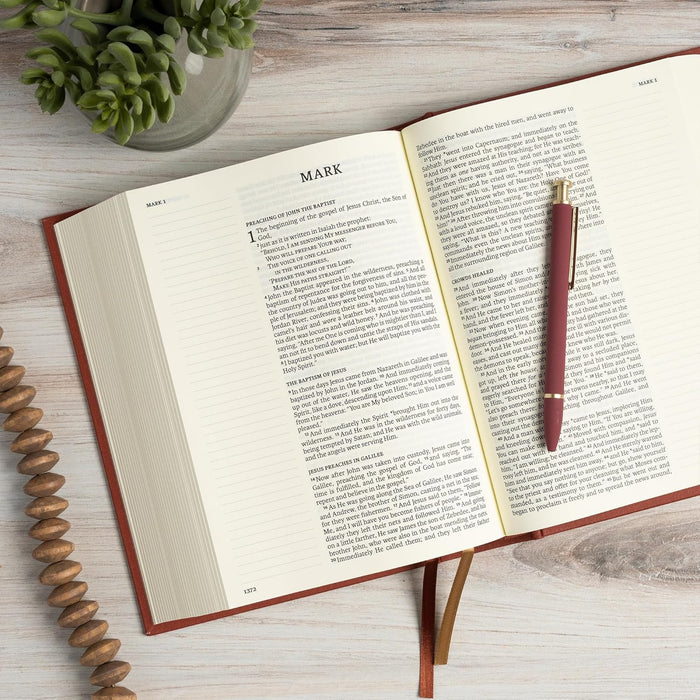 NASB Notetaking Bible, Cinnamon Brown Cloth Over Board