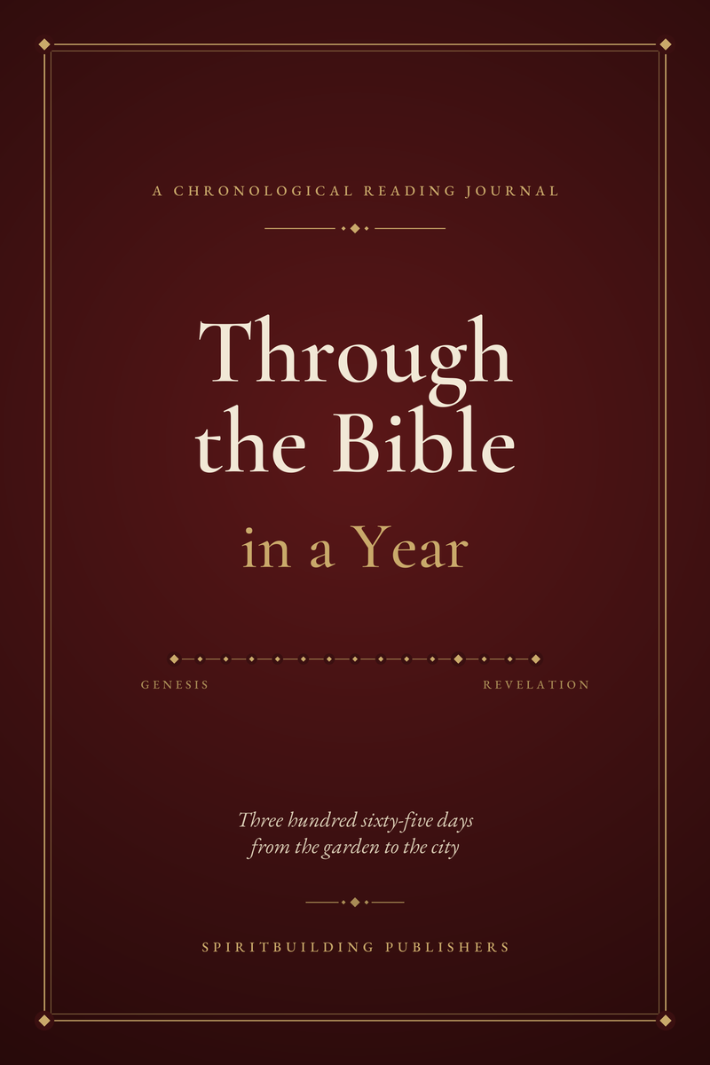 Through the Bible in a Year: A Chronological Bible Reading Journal (Undated) (6 x 9 in Softcover)
