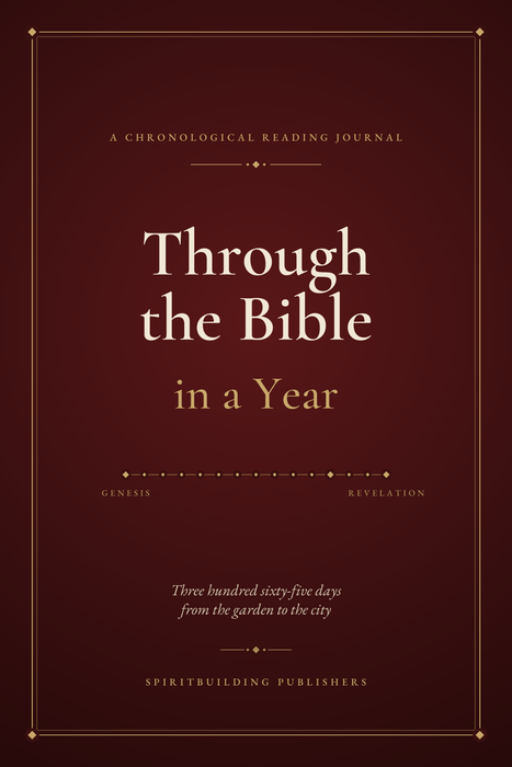 Through the Bible in a Year: A Chronological Bible Reading Journal (Undated) (6 x 9 in Softcover)
