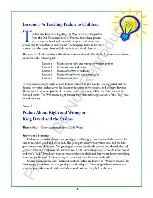 Lighting the Way - Teacher Guide
