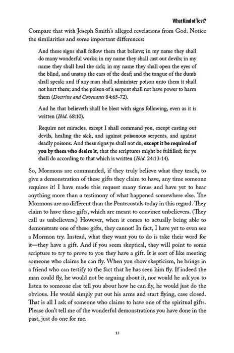 Mormonism: Will it Stand the Test?