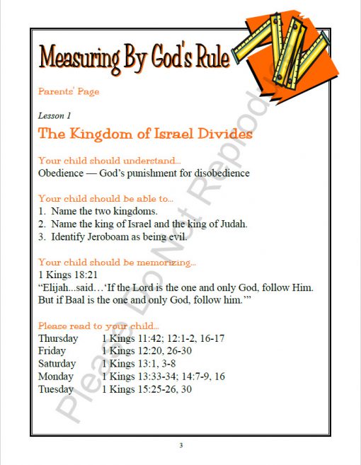 Measuring by God's Rule - Student Workbook