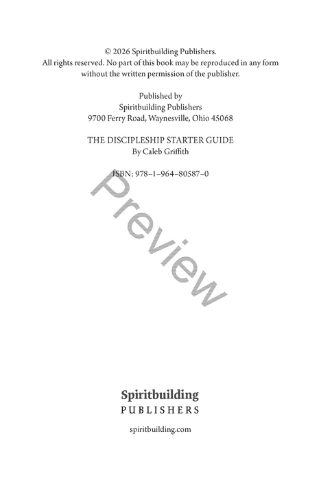 The Discipleship Starter Guide by Caleb Griffith