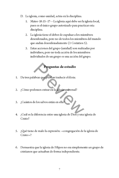 Un estudio de la iglesia del Nuevo Testamento Por Frank Jamerson
