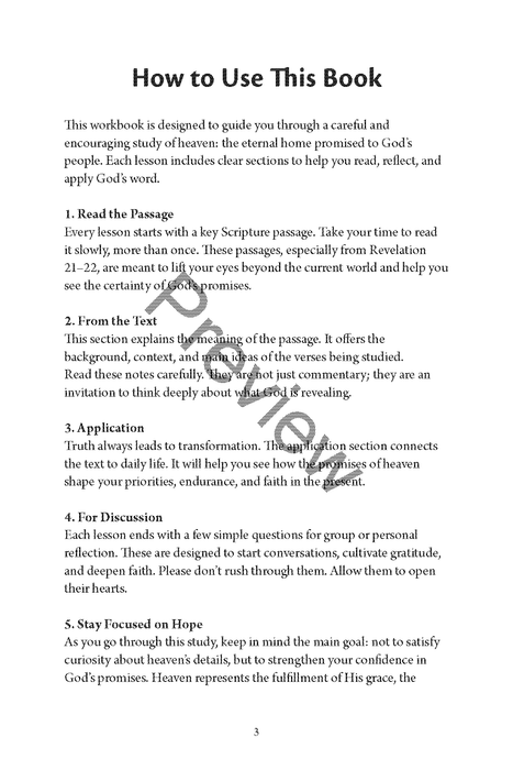 Eternal Promises, Eternal Home: A Study of Heaven - The City That is to Come