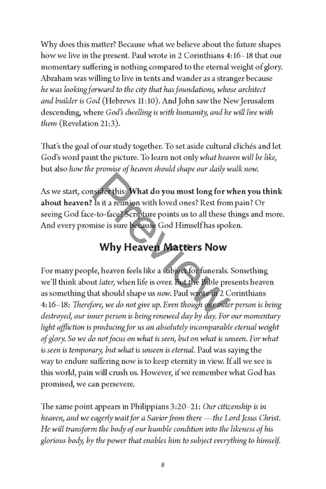 Eternal Promises, Eternal Home: A Study of Heaven - The City That is to Come