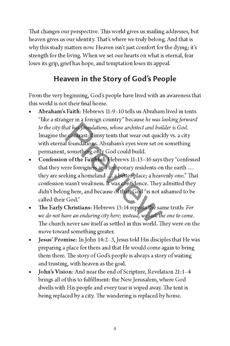 Eternal Promises, Eternal Home: A Study of Heaven - The City That is to Come