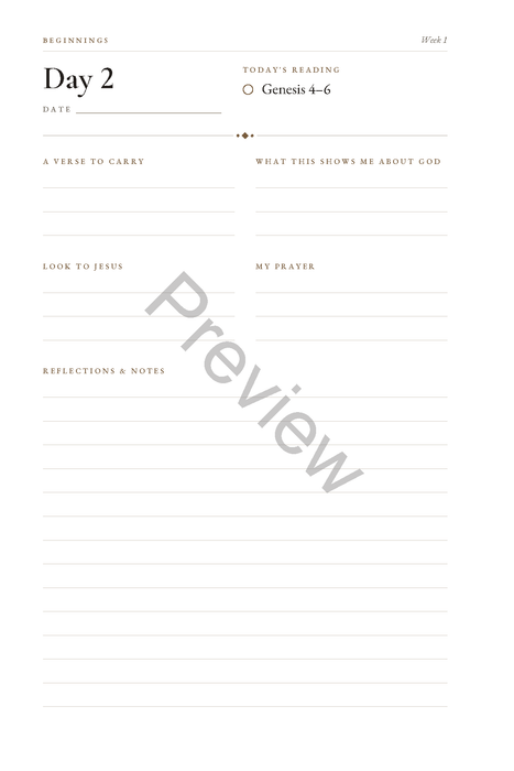 Through the Bible in a Year: A Chronological Bible Reading Journal (Undated) (6 x 9 in Softcover)