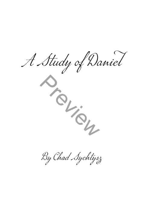 A Study of Daniel Workbook by Chad Sychtysz