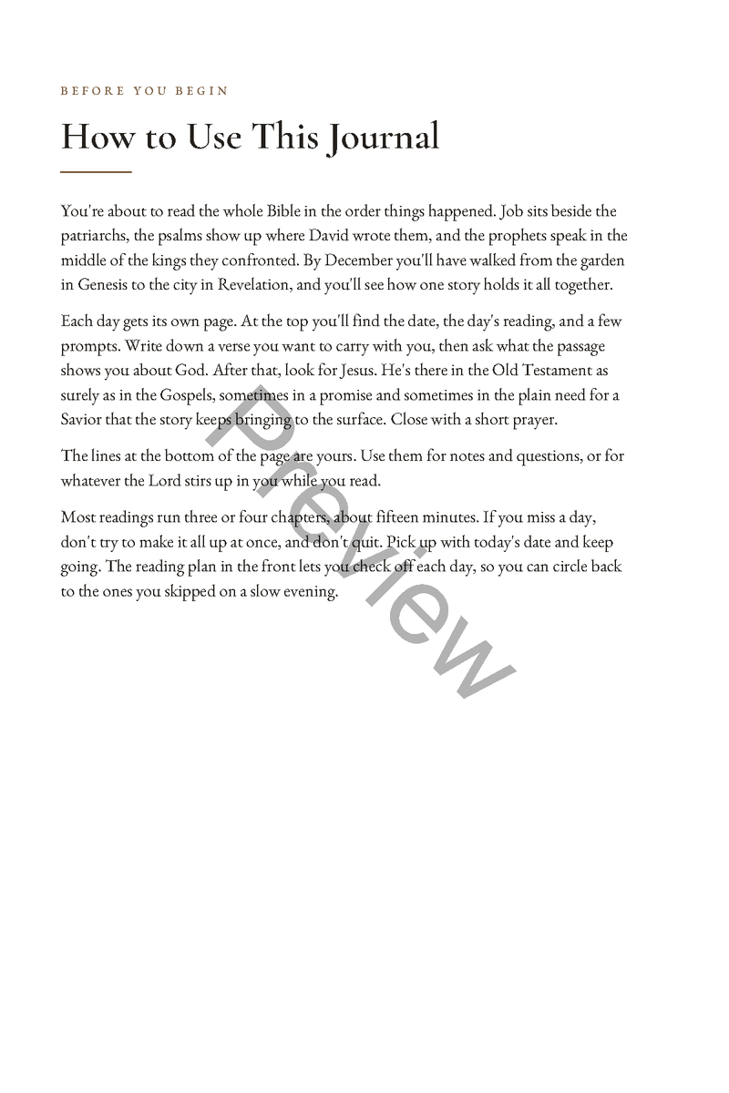 Through the Bible in 2027: A Chronological Bible Reading Journal (6 x 9 in Softcover)