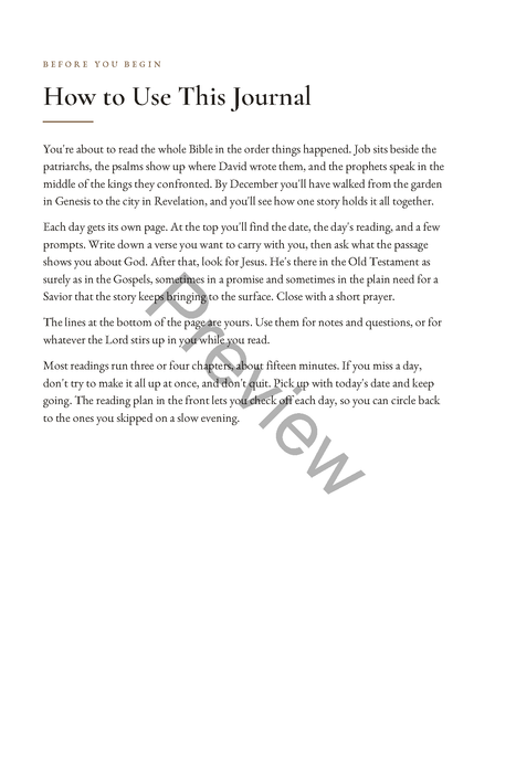 Through the Bible in 2027: A Chronological Bible Reading Journal (6 x 9 in Softcover)