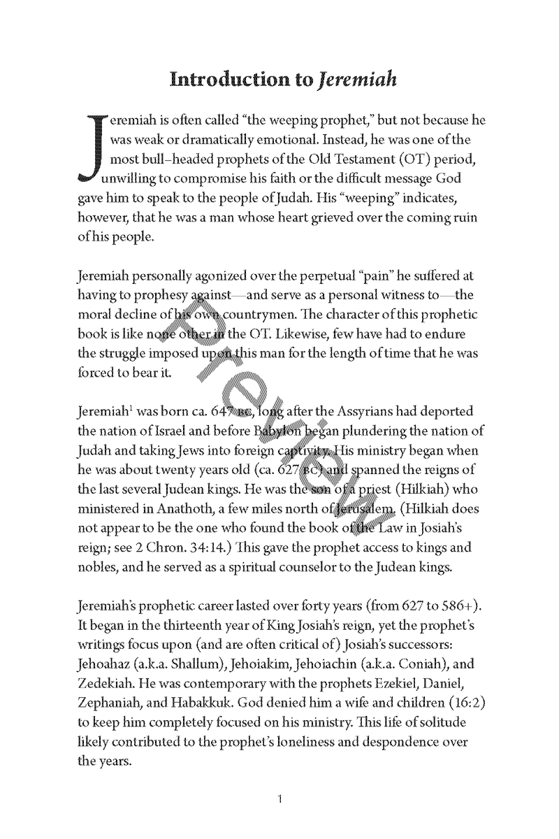 A Study of Jeremiah and Lamentations by Chad Sychtysz
