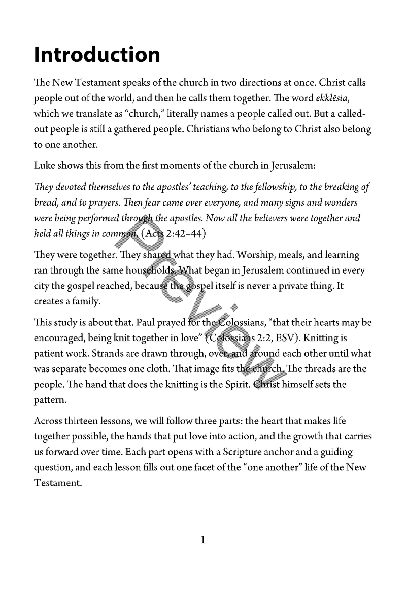 How the Called Out Came Together: The One Another Life of the Early Church by Matthew Allen