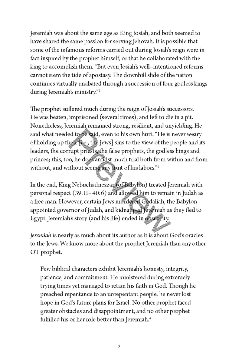 A Study of Jeremiah and Lamentations by Chad Sychtysz