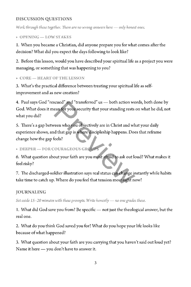 Made New: Brought From Death to Life - Student's Guide