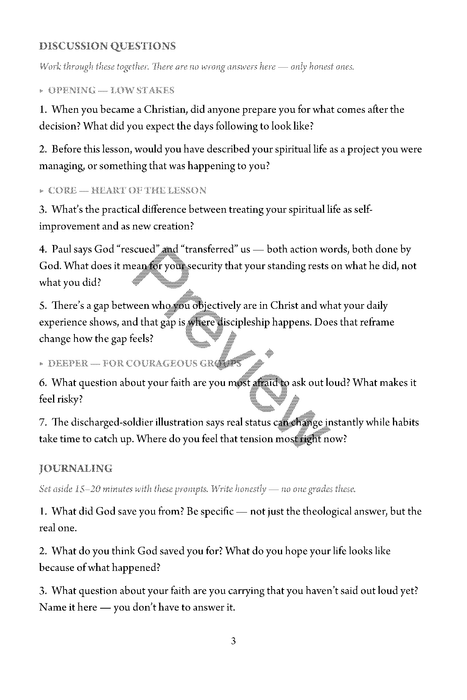 Made New: Brought From Death to Life - Student's Guide