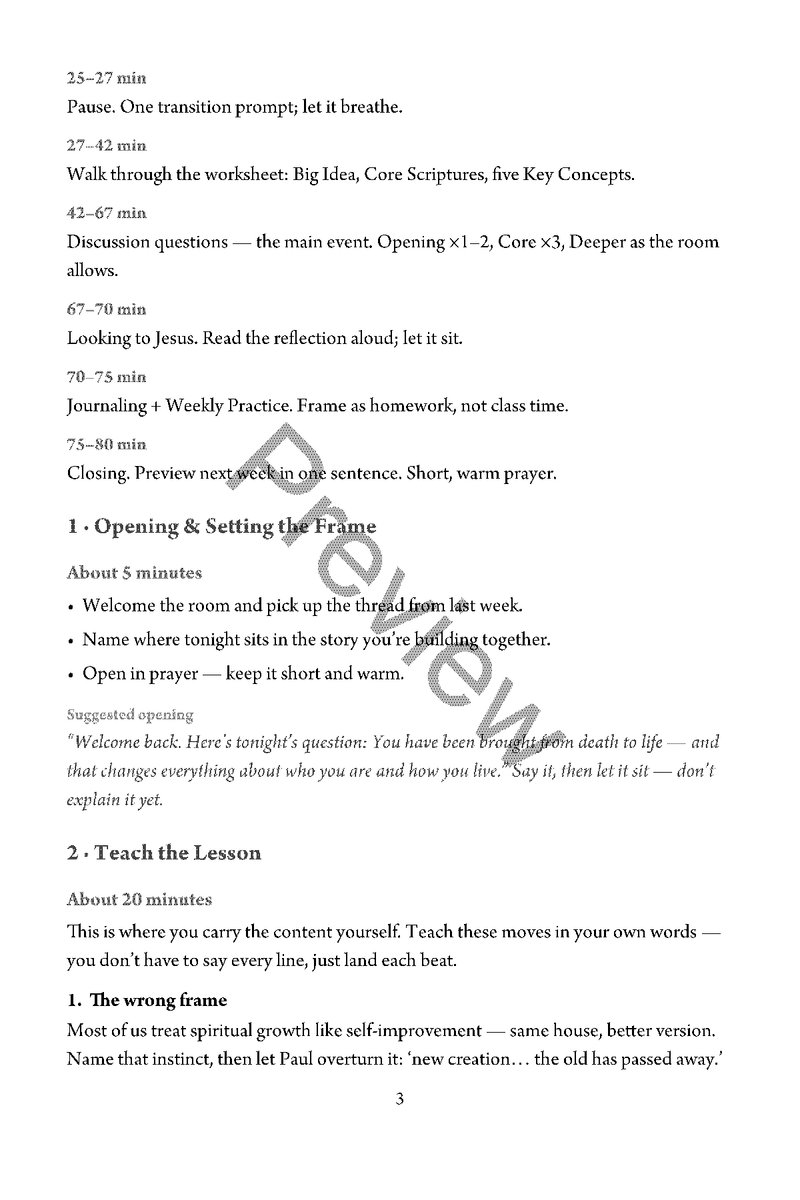 Made New: Brought From Death to Life - Teacher's Guide
