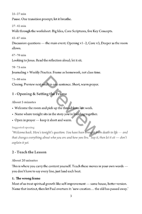 Made New: Brought From Death to Life - Teacher's Guide