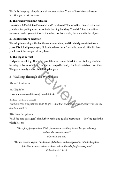 Made New: Brought From Death to Life - Teacher's Guide