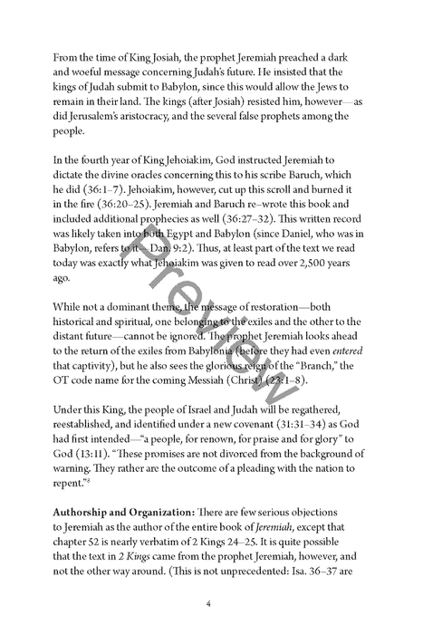 A Study of Jeremiah and Lamentations by Chad Sychtysz