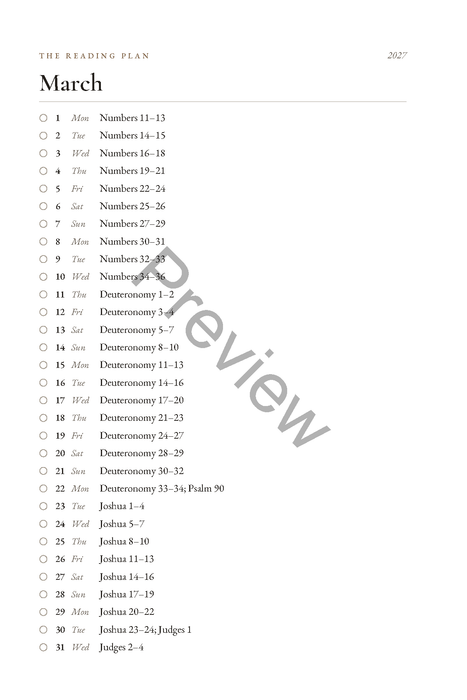 Through the Bible in 2027: A Chronological Bible Reading Journal (6 x 9 in Softcover)