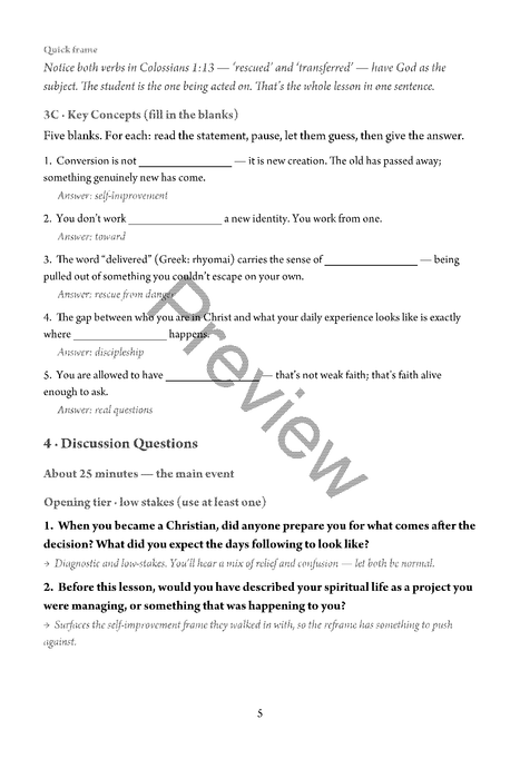 Made New: Brought From Death to Life - Teacher's Guide