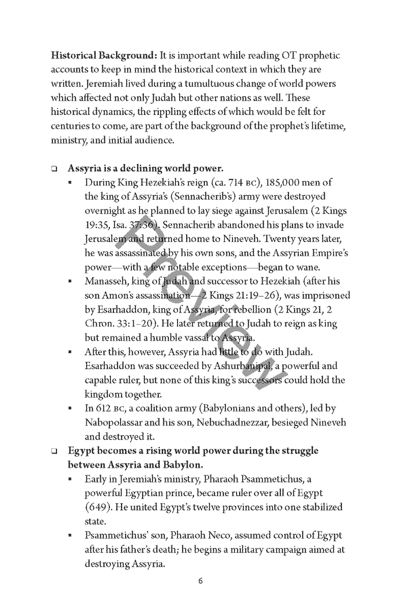 A Study of Jeremiah and Lamentations by Chad Sychtysz